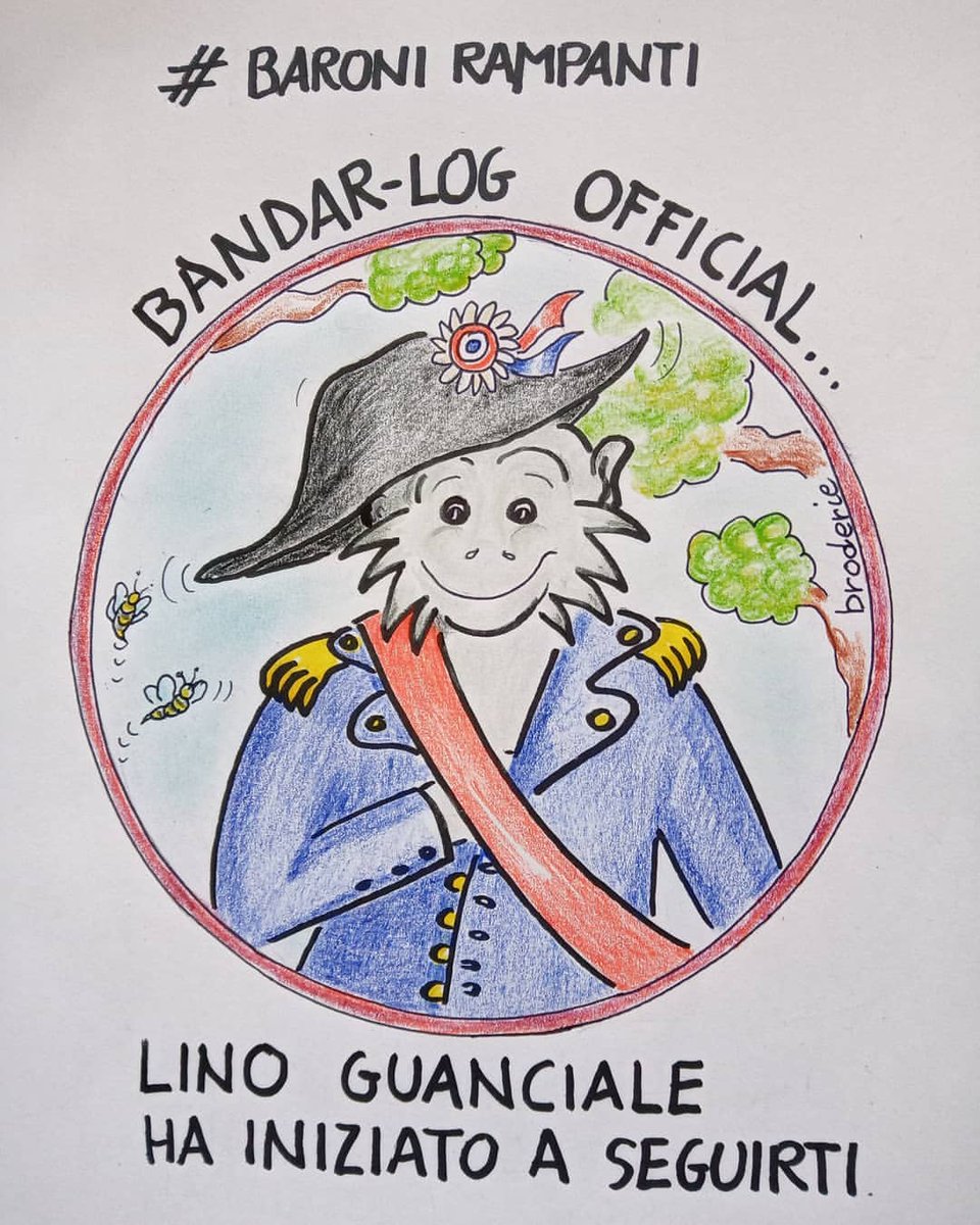 ANTONELLA79TA's tweet photo. E anche #BandarLog ha un su account Instagram 😂😂😂
#BaroniRampanti
🎨 Disegno di @PaseroRosanna https://t.co/js3i1PdJT1