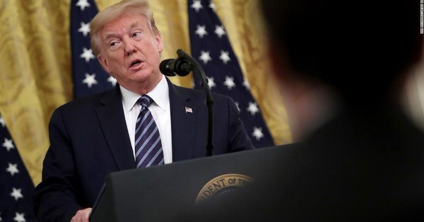 CNNPolitics's tweet photo. Fact check: President Trump makes a bunch of false claims after an event about protecting seniors https://t.co/SGY9SrtITQ https://t.co/IH5QZQ7hlR