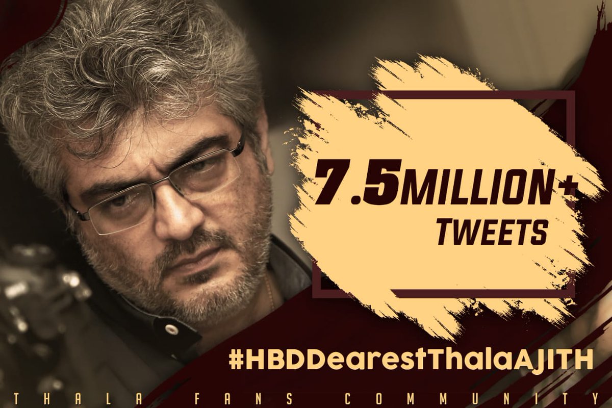 vachuseiyalam's tweet photo. Lets Make History Show our Rage #Ajithians 
#HBDDearestThaIaAJITH https://t.co/OQyciey5qN