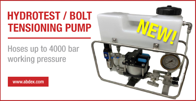 AbdexUK's tweet photo. Abdex Re-Design Hydrotest / Bolt Tensioning Pump

For more information, or quotation, please contact Abdex.

https://t.co/EY2qGJ0i1J

#hydrotestpump #bolttensioningpump #bolttensioning #hydrotest #pump #pumps https://t.co/acfyBFYmlD