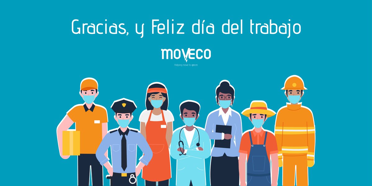 Moveco_es's tweet photo. Por los #sanitarios, agentes de #seguridad y #transportistas👏
Por los que día a día os exponéis para garantizar nuestro bienestar👏
Por los que desde vuestras casas sacáis el #trabajo adelante👏

Hoy, nuestro agradecimiento es para vosotros.

¡Feliz #DiaDelTrabajador!

#1deMayo https://t.co/06xa6cujmB