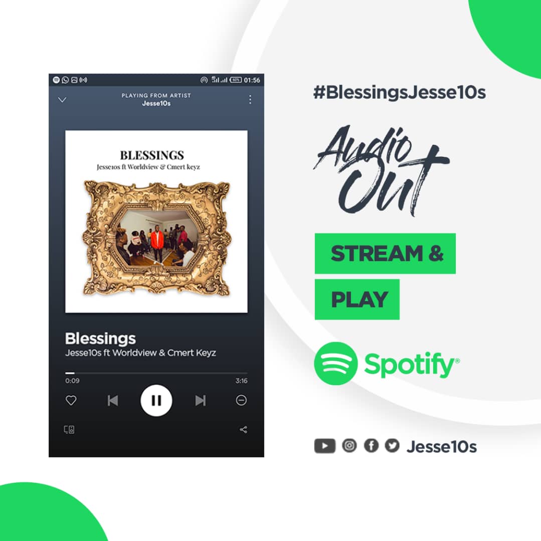 GWithdefinition's tweet photo. Are you on @Spotify? Check out @jesse10s new jam. You can't miss out💃

#BlessingsJesse10s https://t.co/S6c0VnkHzJ