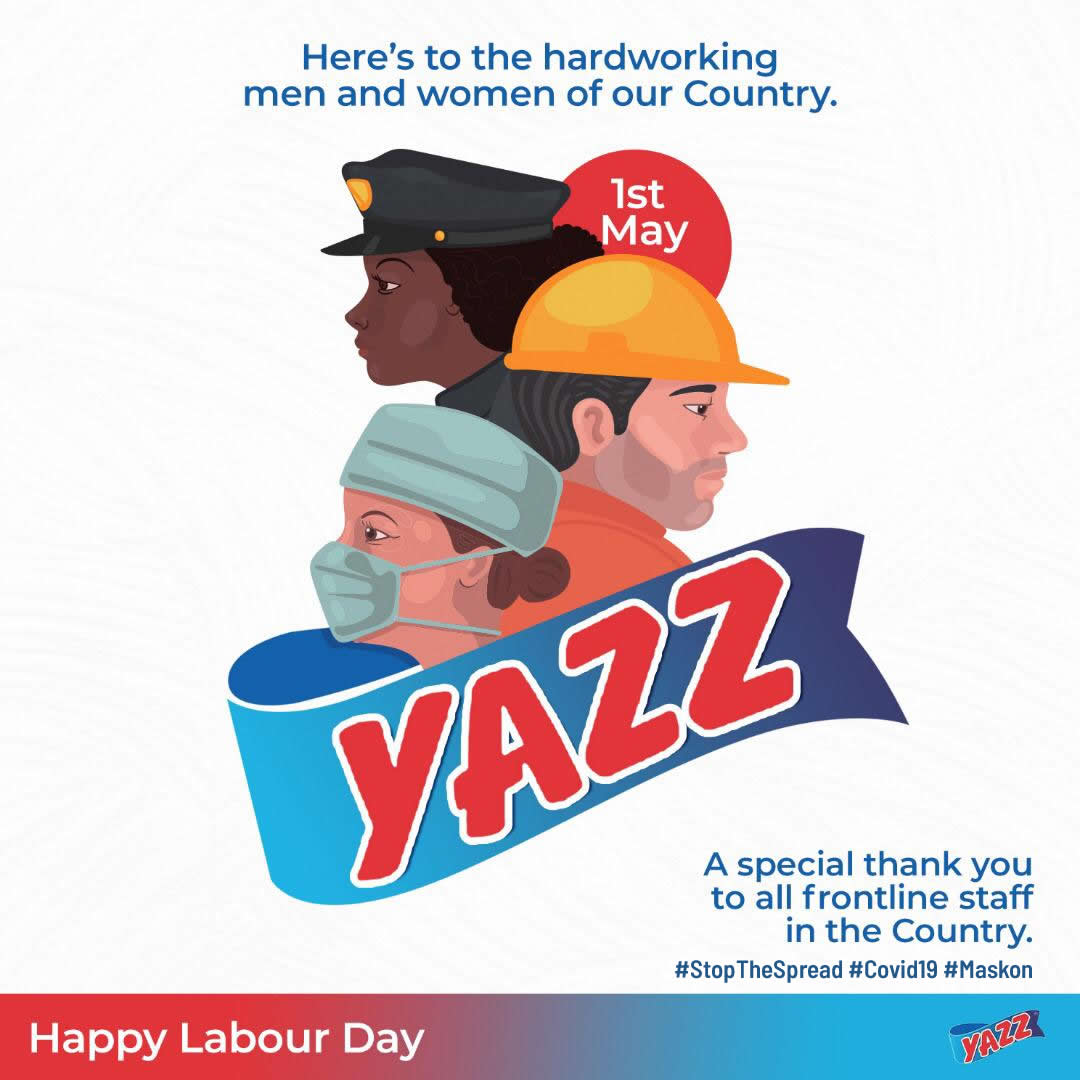 lextaghana's tweet photo. A special THANK YOU to all frontline staff in the country. Together let's #StopTheSpread #Covid19 #YazzProducts #LextaGhana #MayDay #GhanaWorkersDay https://t.co/ABqsztRX3L
