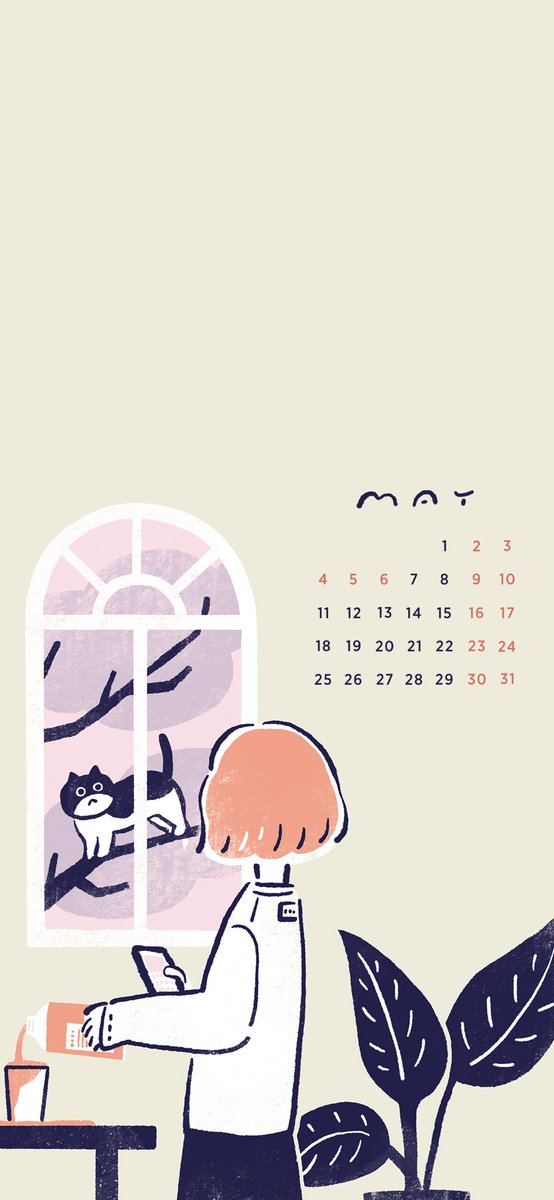 5月の待ち受けカレンダーです?
壁紙にどうぞ? 