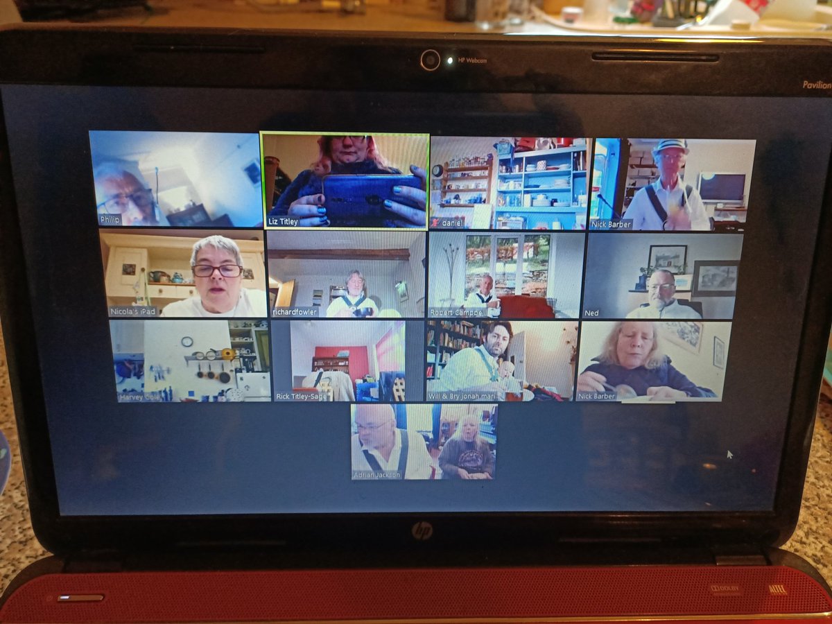 We have gathered on Zoom