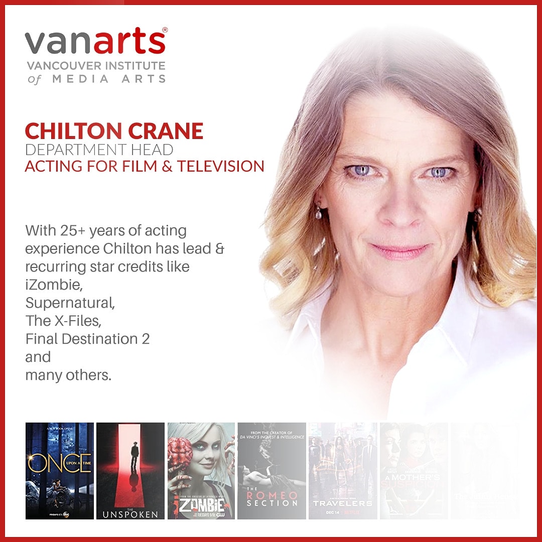 GautamModkar's tweet image. Learn from INDUSTRY EXPERTS at VanArts: With 25+ years of acting experience Chilton has lead &amp;amp; recurring star credits like iZombie, Supernatural, Final Destination 2, The X-Files and many others to herself. #MadeAtVanarts #VanArts @vanarts