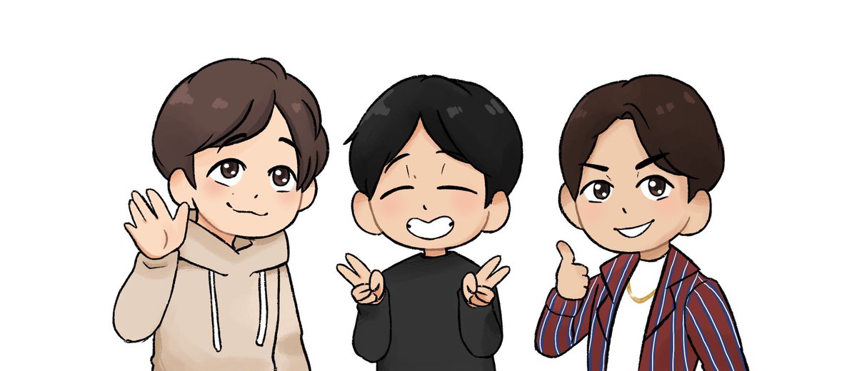 Lunalissa Ososan S3 Decided To Draw My Three Seiyuu Loves W Onod Hiroc And Miyu 小野大輔 神谷浩史 入野自由