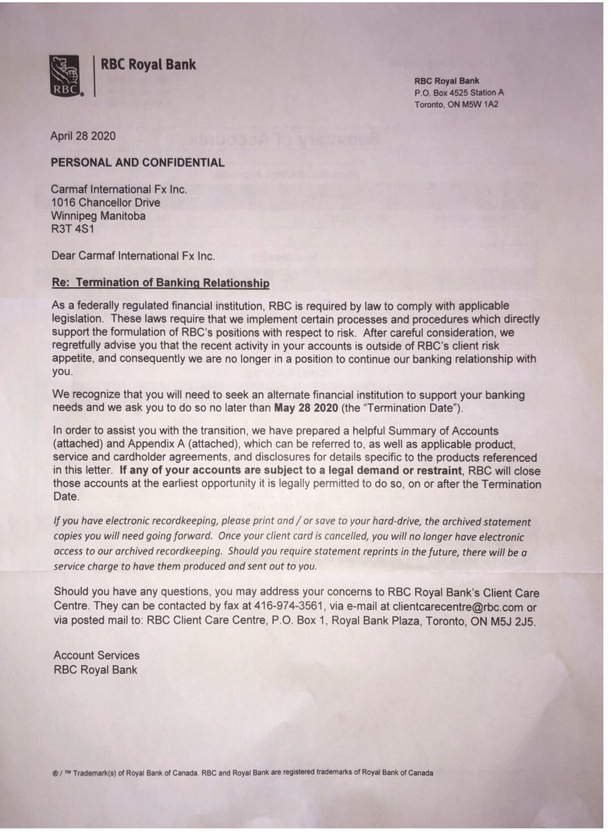 RBC on Twitter: "Hi Chris, can you please send us a Direct Message with