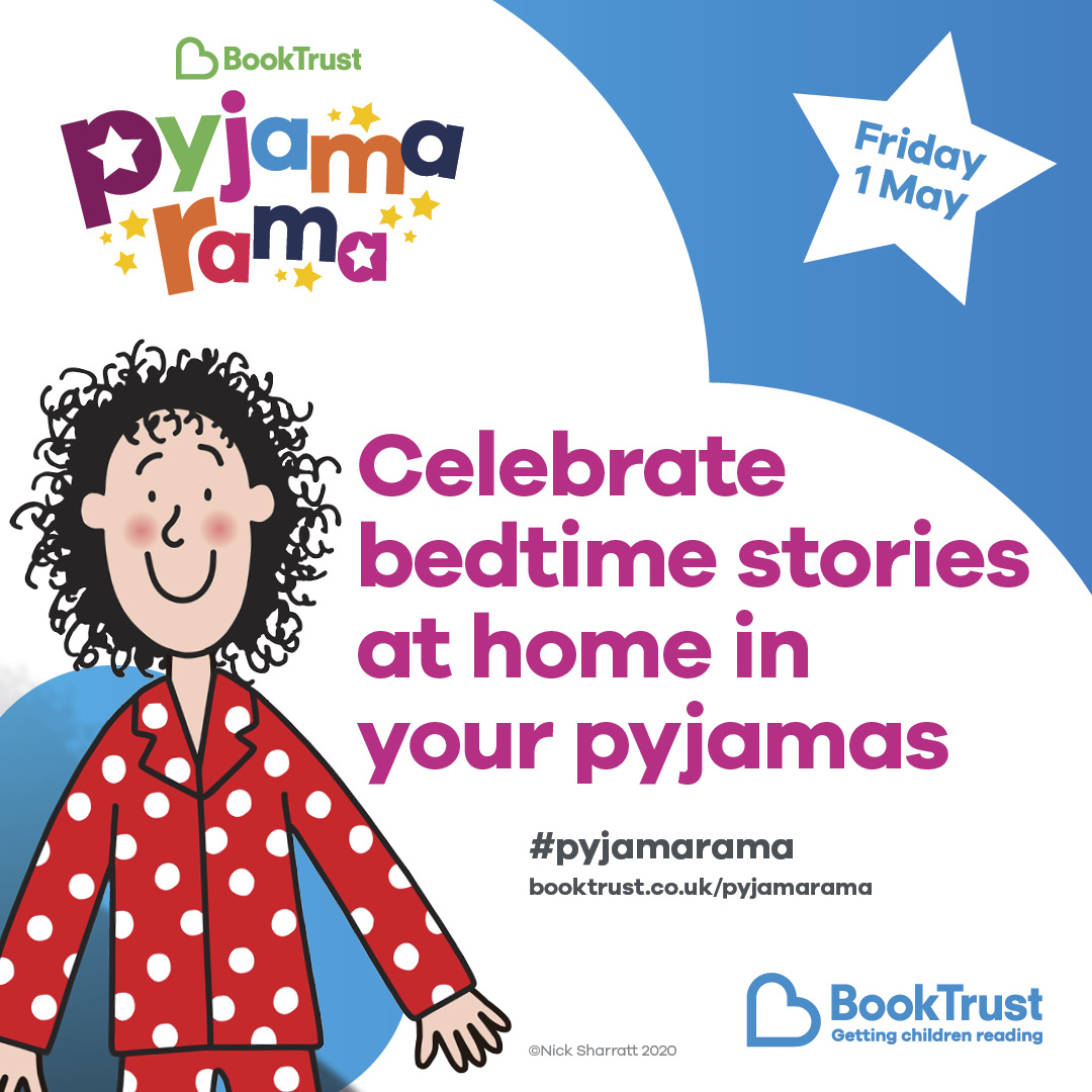 IT'S HERE! Hooray! Welcome to #Pyjamarama! We're inviting you to spend the day in your pyjamas to celebrate the magic of bedtime stories. So snuggle up - we've got lots of lovely things - starting with storytime with Librarian Amy at 10am! #LibrariesFromHome