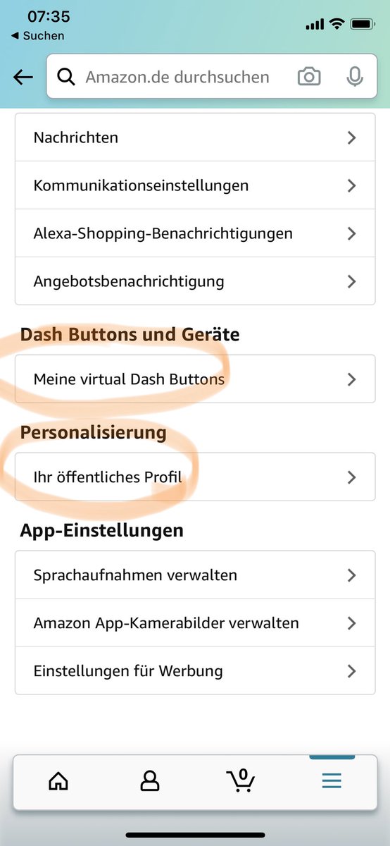 CHerrmann82's tweet image. Ich klicke mich gerade durch die Menüs der redesignten #Amazon App. Die Ansprache im Menü wechselt zwischen „Mein/e“ und „Ihr/e“. Bin ich der einzige, der das verwirrend und inkonsistent findet? #ux #copywriting #usability