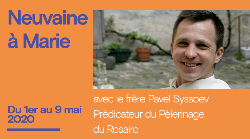 Mois de mai, mois de #Marie. Rejoignez la grande neuvaine de prière avec la frère Pavel Syssoev, prédicateur du <a href="/PeleRosaire/">Pèlerinage Rosaire</a> à Lourdes priere.retraitedanslaville.org/accueil-2/neuv…