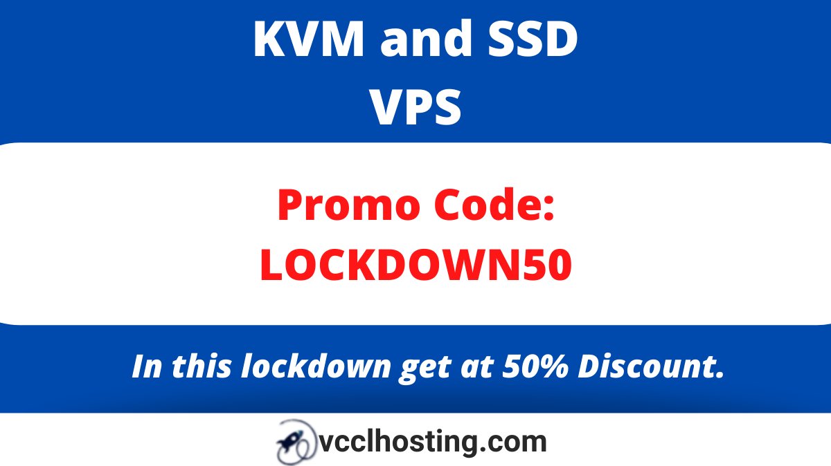 VCCLHosting's tweet image. In this lockdown get KVM VPS Server and SSD VPS Server at 50% Discount. ( Use promo code: LOCKDOWN50 ).
#vpsserver #ssdserver #vpshosting #facebooktrending #indiafightscorona #updates #vcclhosting #discount #lockdown2 #master #trending