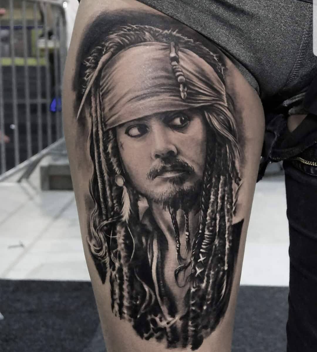 Buy Pack of 10 Jack Sparrow Temp Tattoos Pirates of the Caribbean Online in  India  Etsy