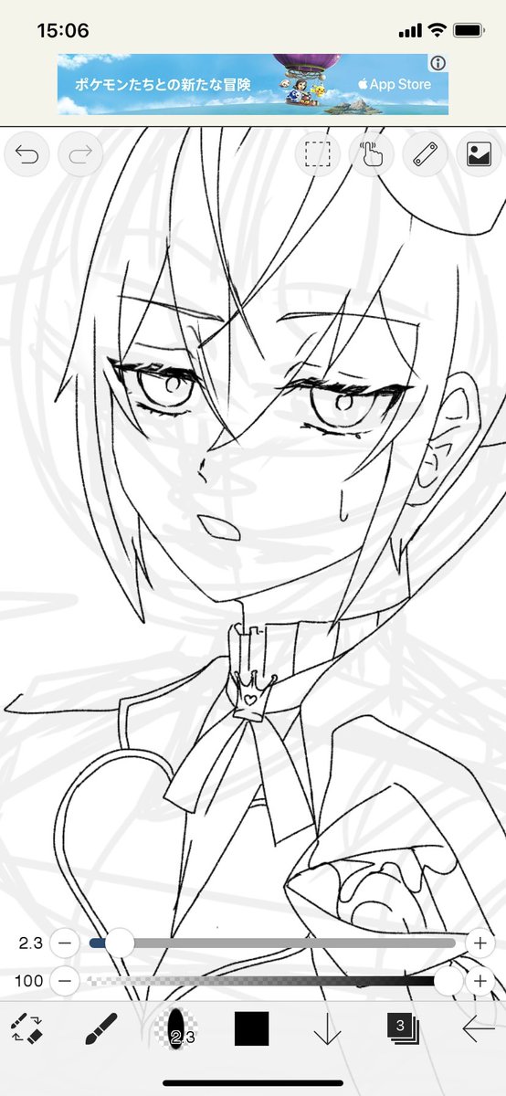 私は落書きで描いてたはずでは……? 