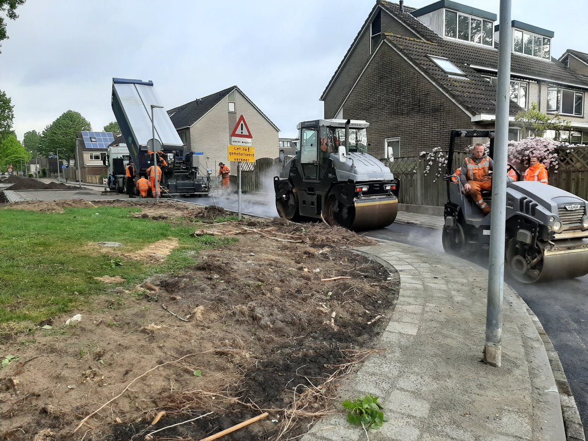 GO Bloemenbuurt vandaag asfalt draaien fietspad Orchideestraat