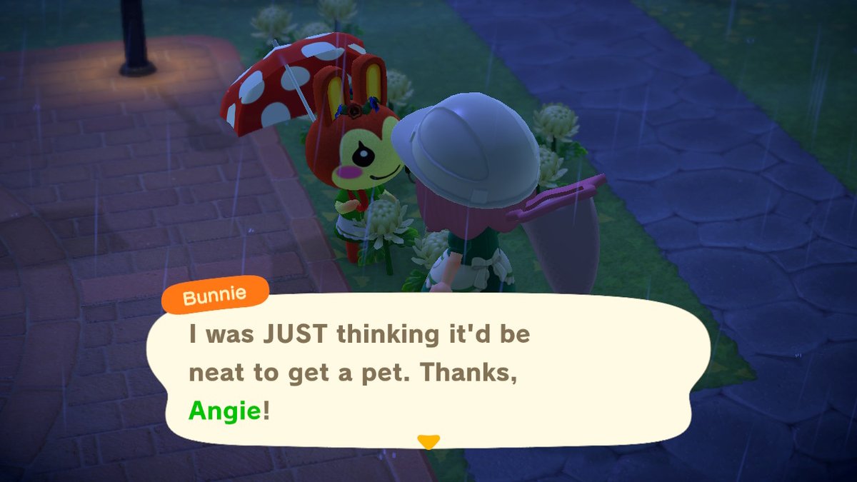 AngieACNH's tweet photo. Bunnie is a true resident of Escargot!!!! #bestvillager #iloveher #AnimalCrossing #ACNH #NintendoSwitch https://t.co/O0gZKy1MYq