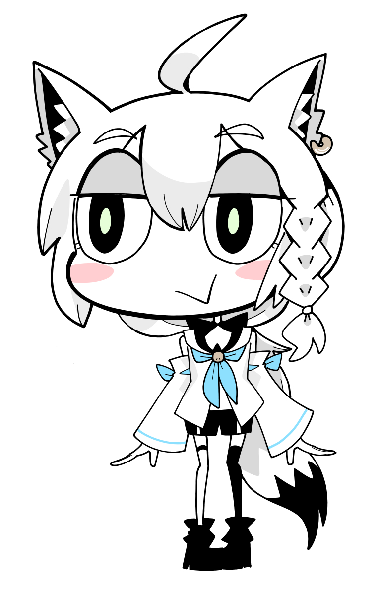 白上フブキ 「すき!! #ホロコミイラスト 」|電気ウサギ⚡🐰のイラスト