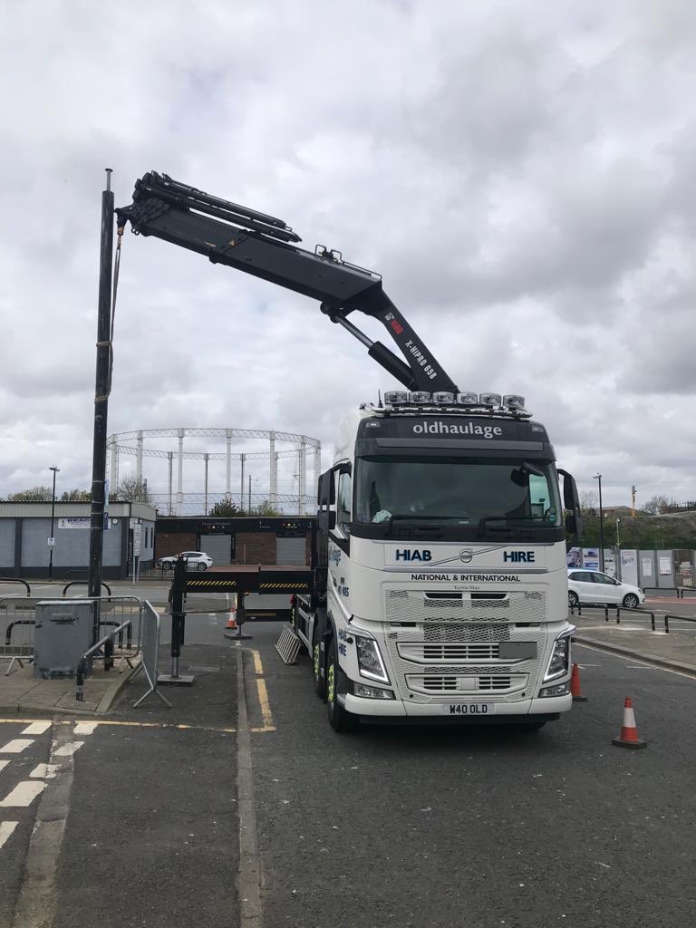 Removal of CCTV pole locally this week