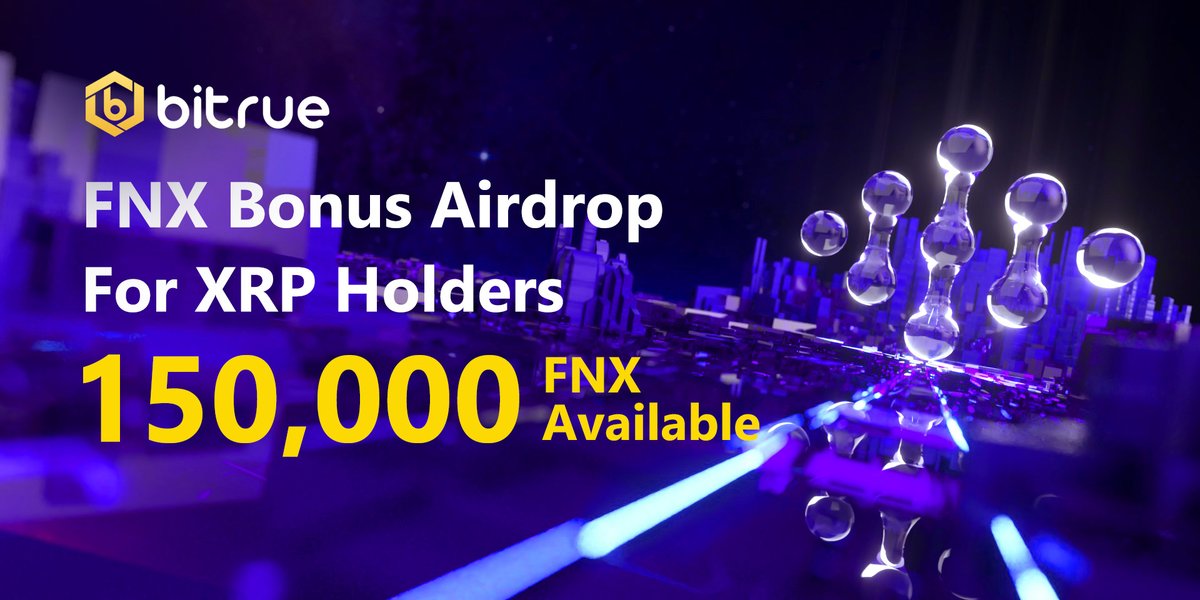 BitrueOfficial's tweet photo. SURPRISE! Bonus #airdrop! The #XRPCommunity can get a share of 150,000 $FNX based on their $XRP (With a boost for $BTR holders).

1. Follow @BitrueOfficial
2. Complete the form https://t.co/0XaMkA9fVT
3. Retweet
4. Reply &amp; tag 3 friends

Full rules @ https://t.co/EoW3QBWXsj https://t.co/sRYO24IYsZ