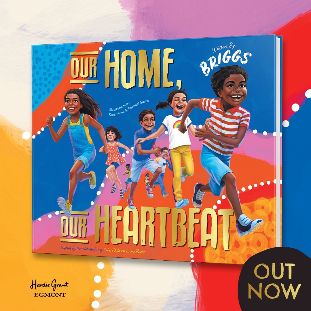 I’m an Author now. My debut book “Our Home, Our Heartbeat” is now available! Illustrated by Kate Moon & Rachael Sarra :: Inspired by my song “The Children Came Back” #OurHomeOurHeartbeat booktopia.com.au/our-home-our-h…