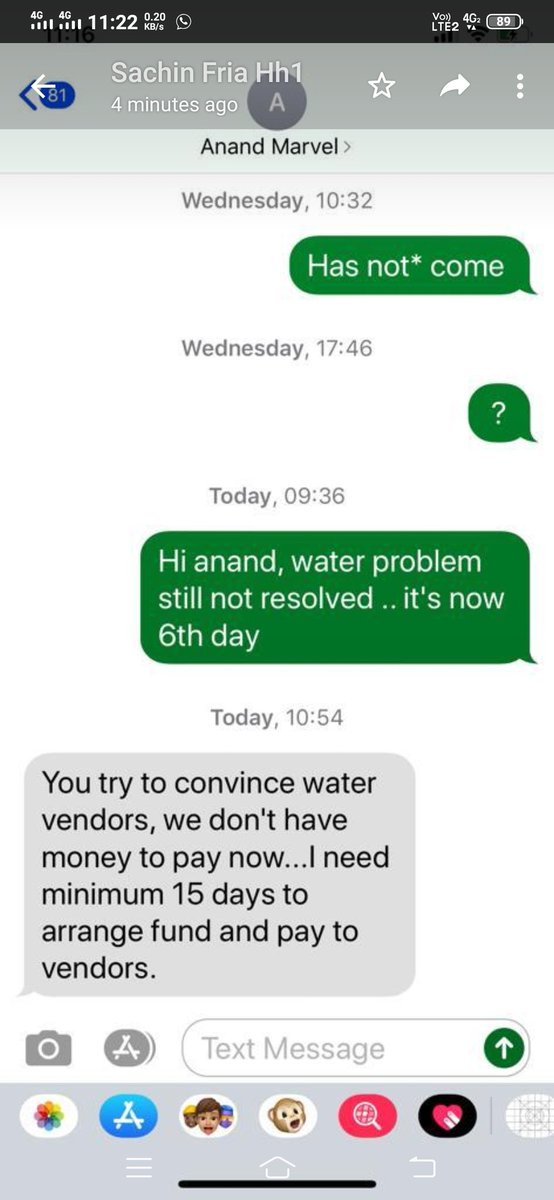 paresht20172903's tweet photo. Sir we are from Marvel Fria society,wagholi,pune having 625 flat .Last 2 days we do not have utility water in our flat.Builder told us that they can not provide water as they do not hv fund.Sir pl look into this .attached msg of buil. with https://t.co/52hnuUYdcX#UdhavThackeray https://t.co/e6wjGFieGK