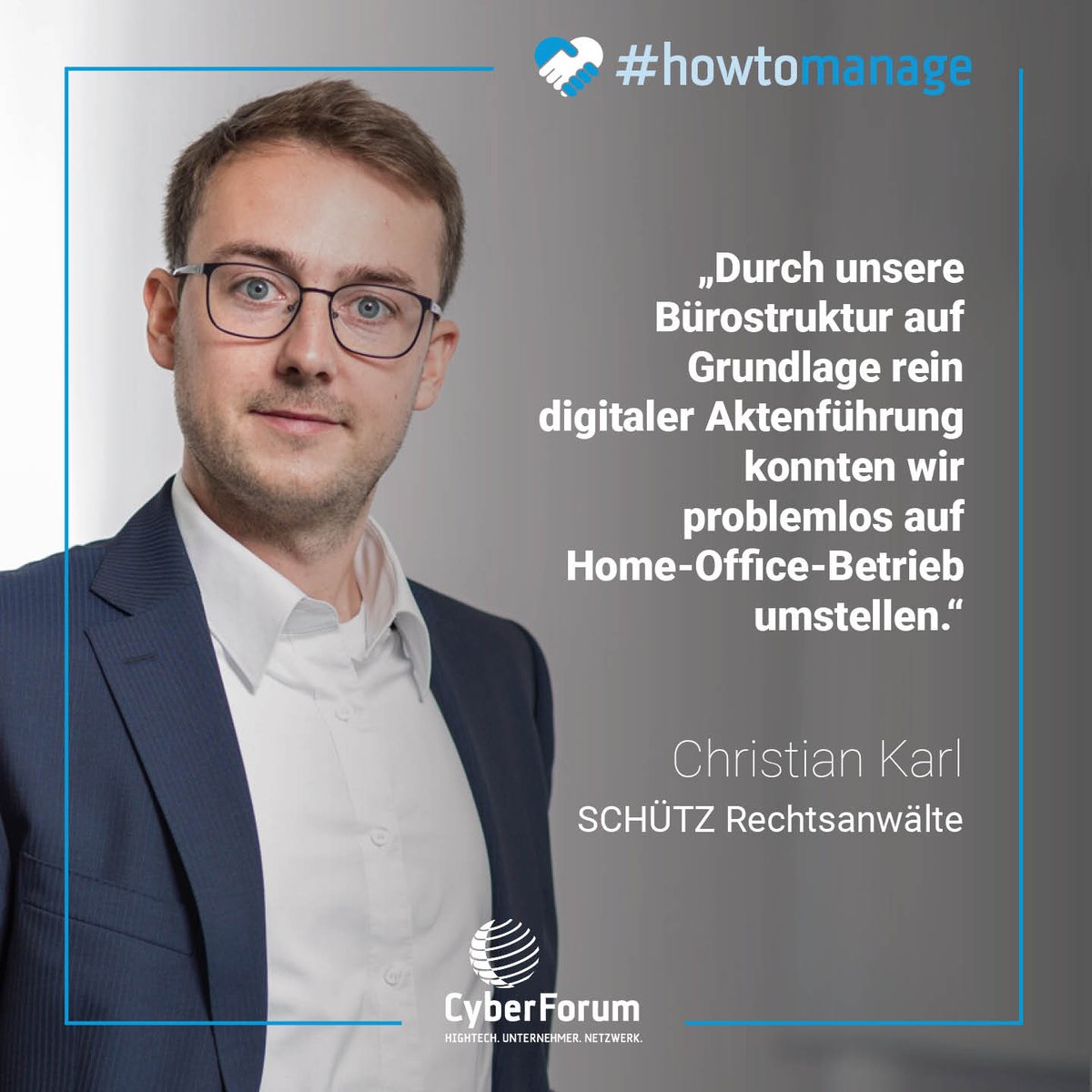 #howtomanage 

"Bei vielen Behörden und Gerichten ist dies wegen der üblichen Akten in Papierform schwieriger. Wir arbeiten seit 3 Jahren mit @FrachtwerkGmbH zusammen, die uns mit Lösungen im Bereich #LegalTech unterstützen."

Wenn Mitglieder geimansame Sache machen! 🤝
