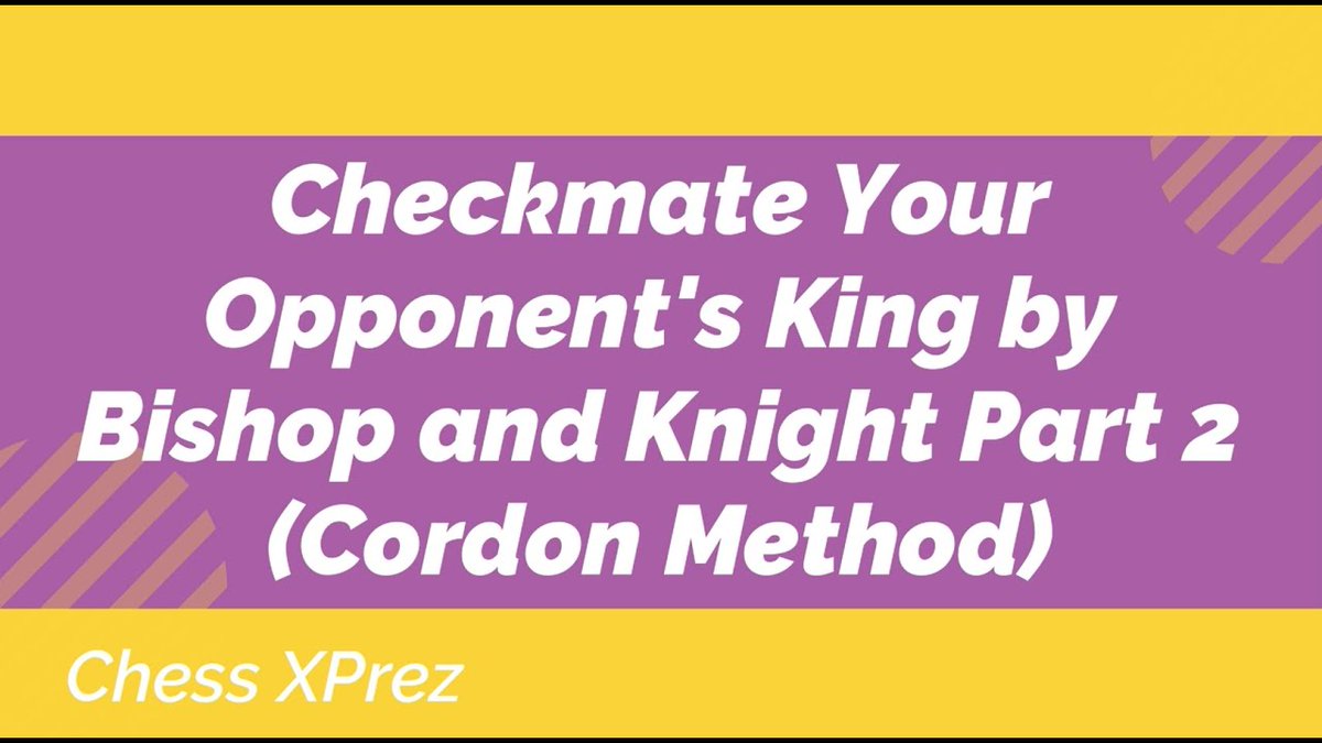 ChesserLipa's tweet image. Check out my latest video "Checkmate Your Opponent's King by Bishop and Knight Part 2 (Cordon Method)"
Watch Now: youtu.be/h3C7SZK3K7E
(Posted via TubeBuddy.com)