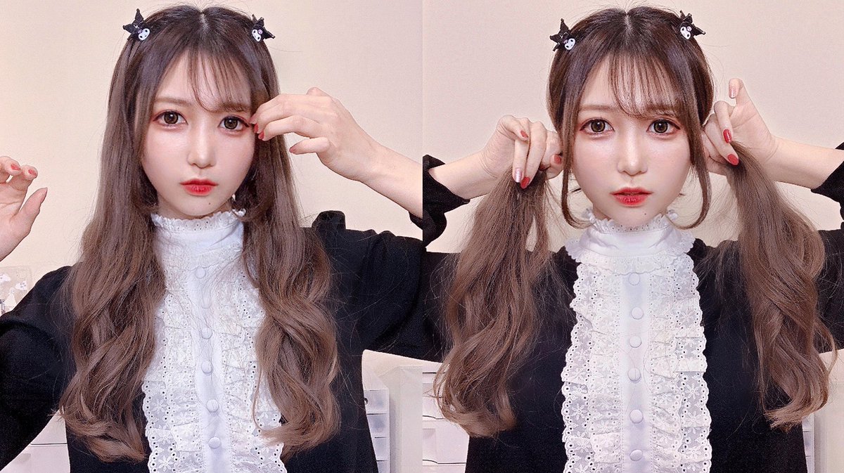 透 見てくれてありがとうございます 髪の毛ボサボサな自撮りしかないんだが 髪暗いほうがそれっぽいらしいので加工 で少しだけ暗くしてみた もちろん顔面も加工した コメントでのアドバイスもとても参考になります ˊᵕˋ ツインテウィッグ持ってる