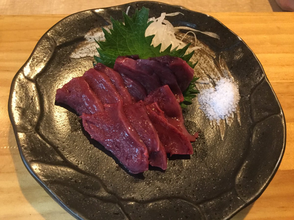 海鮮乃里 赤羽居酒屋 おはようございます サメのち ち では有りません サメの心臓 安倍晋三 レバ刺しみたいだよ