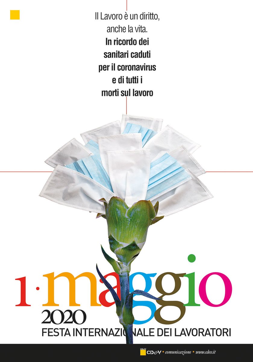 capaccioli_marc's tweet image. Dedico questo 1° Maggio 2020 ai medici, agli infermieri, agli operatori sanitari caduti a causa del coronavisus e a tutti coloro che hanno perso la vita per infortuni sul lavoro.
Il LAVORO è UN DIRITTO, ANCHE LA VITA.
Marco Capaccioli