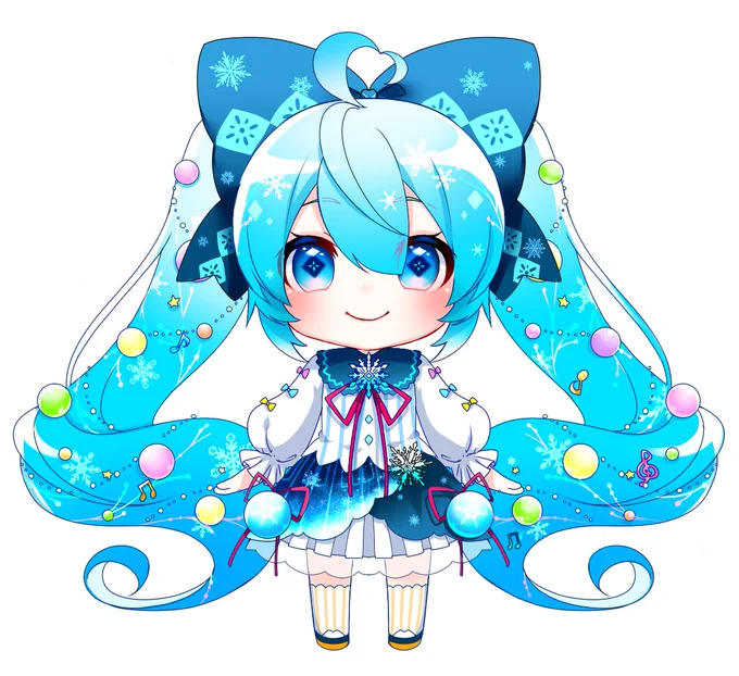 雪ミク3番ちゃん、ケープの下はセーラー服だということと横から見た感じが結構お気に入りなのと頭のアホ毛がハートになっていることをみなさんに知って頂きたい… 