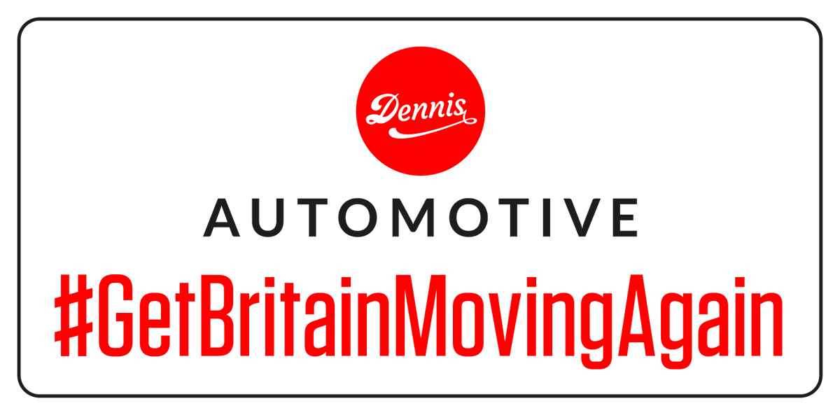 DennisUK's tweet photo. Dennis Automotive launches £1million #GetBritainMovingAgain campaign offering free advertising space to car manufacturers during month of May. Find out more here: https://t.co/CUkgB9cPnP https://t.co/o30ZXG8pSz