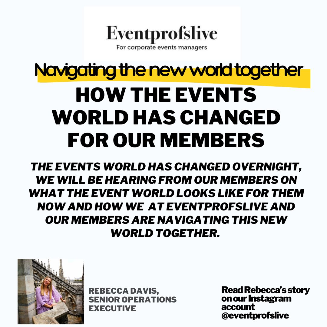 eventprofslive's tweet image. Happy Friday!!! Some perfect Friday reading with a coffee is on our Instagram stories head over to hear from our fantastic member @RebeccaDavisEM on navigating this new world together! #eventprofs #eventprofslive