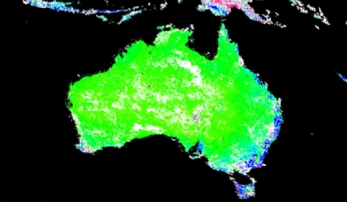 Pour l'Australie, c'est intéressant. L'ensemble du territoire semble stable ou en progression, sauf quelques points. Je ne pense pas qu'il y ait un artefact comme en Inde et Chine où c'est dû pas mal à de l'agriculture.Mais ça se paie par un risque incendie plus élevé.