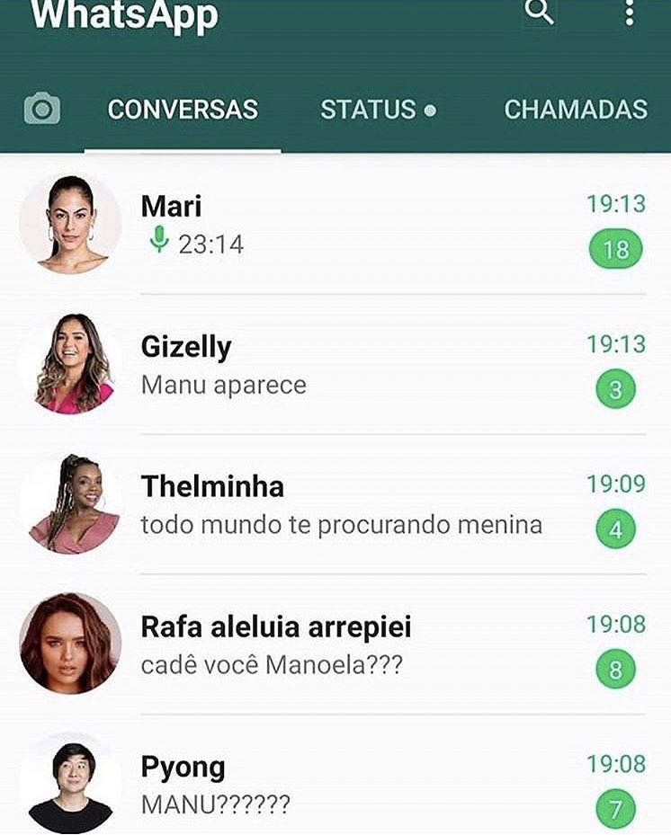 ManuGavassiInfo's tweet image. O que vazou foi o whats da Manu, tenho até print.