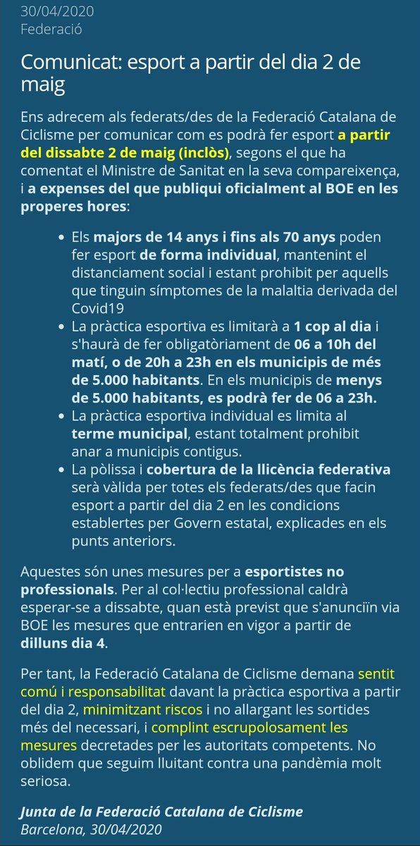 Comunicat Oficial <a href="/ciclismecat/">Federació Catalana de Ciclisme</a>
