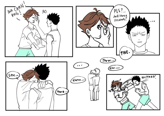 For some reason i am unable to draw...

Have some lazy quick iwaoi dumb comic 