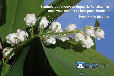 <a href="/ADDIXI_Solution/">ADDIXI</a> que ces quelques clochettes vous porte bonheur. Bon 1er Mai à tous. #Addixi #AddLock #AddVision #Lyon #Nancy