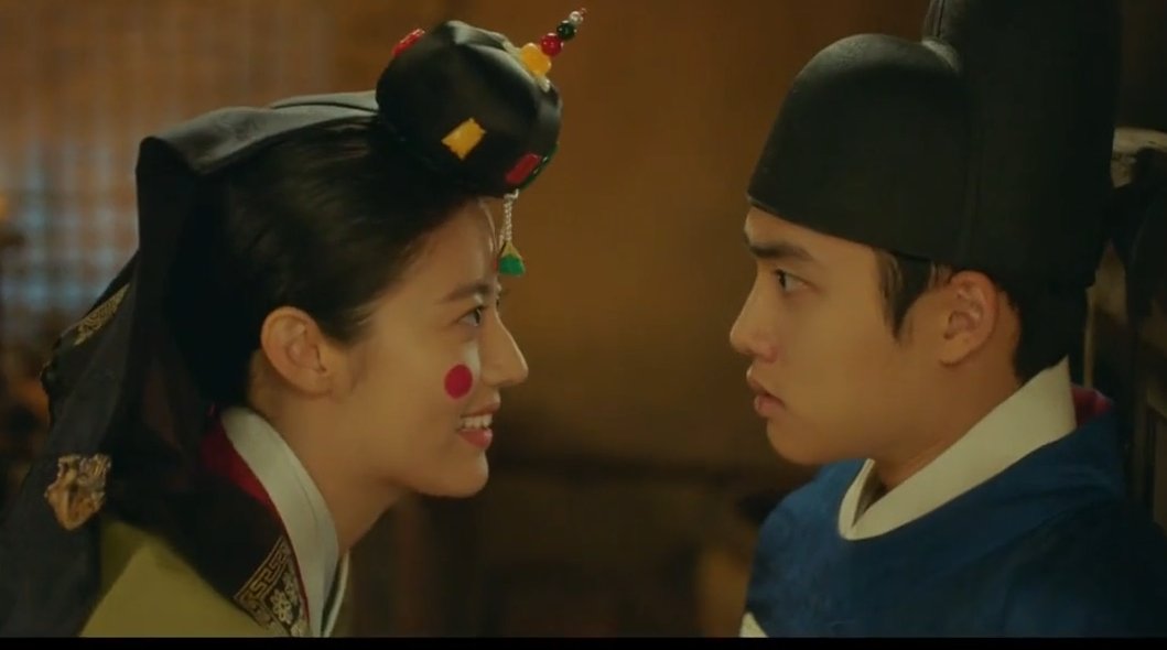 Yiseo smiles teasingly at him, but Yul does not reciprocate. There is no smile or playfulness in his eyes.“What a daring wife.”