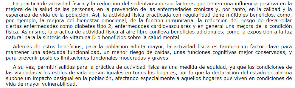 juanjovilar's tweet photo. Esperanzado tras leer la justificación de la Orden SND/380/2020 publicada hoy en el @boegob @desdelamoncloa Reconocimiento de la importancia de la práctica de actividad física entre la población. https://t.co/WN5OSuFT50