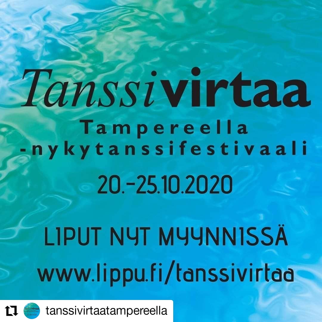 Tanssivirtaa-festivaalin liput nyt myynnissä lippu.fi/tanssivirtaa

Toukokuun ajan FESTARIPASSI EARLY BIRD -hintaan 30 €, passilla näet kaikki festivaalin esitykset!

#tanssivirtaa #tanssivirtaatampereella #tanssivirtaa2020
