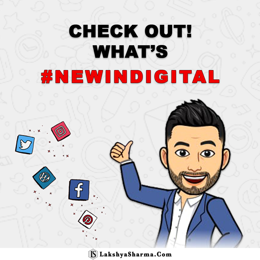 LakshyaSharma's tweet photo. Check Out! What's #NewInDigital this week. Have a look at the new features introduced by the major social media platforms in recent days. (1/2)
#DigitalMarketingTrends #LakshyaSharma #DigitalMarketing #SocialMediaMarketing #SocialMediaUpdates https://t.co/JpQ8H47Zku