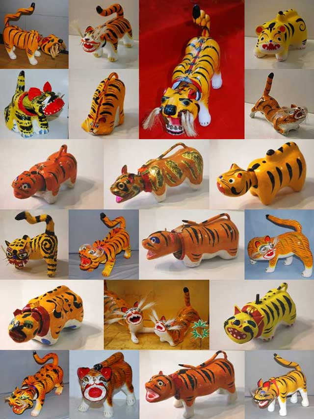 imagesivefound's tweet photo. "Hariko No Tora", Japanese paper tigers used as decorations for Children's Day to express good wishes for children's growth. https://t.co/7bkEdYvov6
