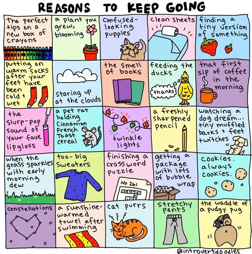 WisdomRetreats's tweet photo. Simple things in life to help us keep going ❤️

Introvert doodles always cheer me up 😊🌈❤️

#heartwisdomretreats #mindfulliving #gratitude ##selfcare #wellbeing #fridayvibes #keepgoing #moments #theheartthrrapist https://t.co/ZfvsB3VPQQ