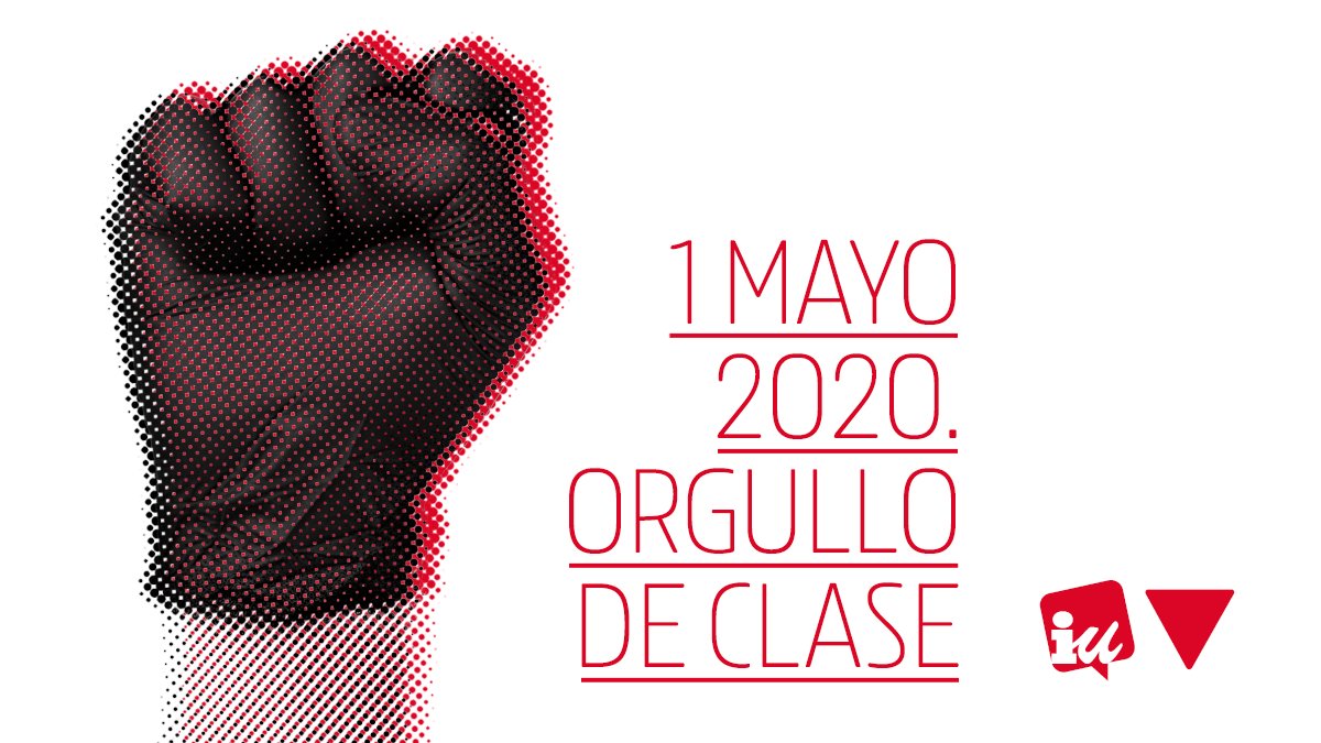 IzquierdaUnida's tweet photo. 🔻⚒ Feliz y combativo Día de la Clase Trabajadora. Este #1deMayo nos quedamos en casa pero seguimos reivindicando que los y las trabajadoras somos esenciales siempre. Con crisis o sin ella.

#OrgulloDeClase #DíaDelTrabajador #DíaDelTrabajo #1mayo https://t.co/vbpuryc6uT