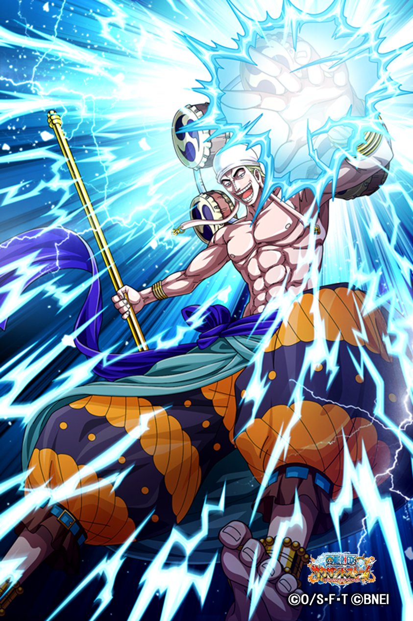 One Piece サウザンドストーム ハッピーバースデー エネル 本日は ゴロゴロの実の能力者 エネル の誕生日 おめでとうございます 皆さまからのお祝いコメントをお待ちしております ワンピース エネル誕生日サウスト宴会場 エネル生誕祭