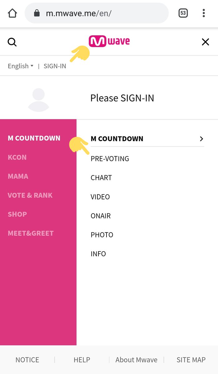 How to Vote: M CountdownWe can vote OhMyGirl immediately on their website (Mwave).Go to   https://m.mwave.me/en/ 5 easy steps to vote: