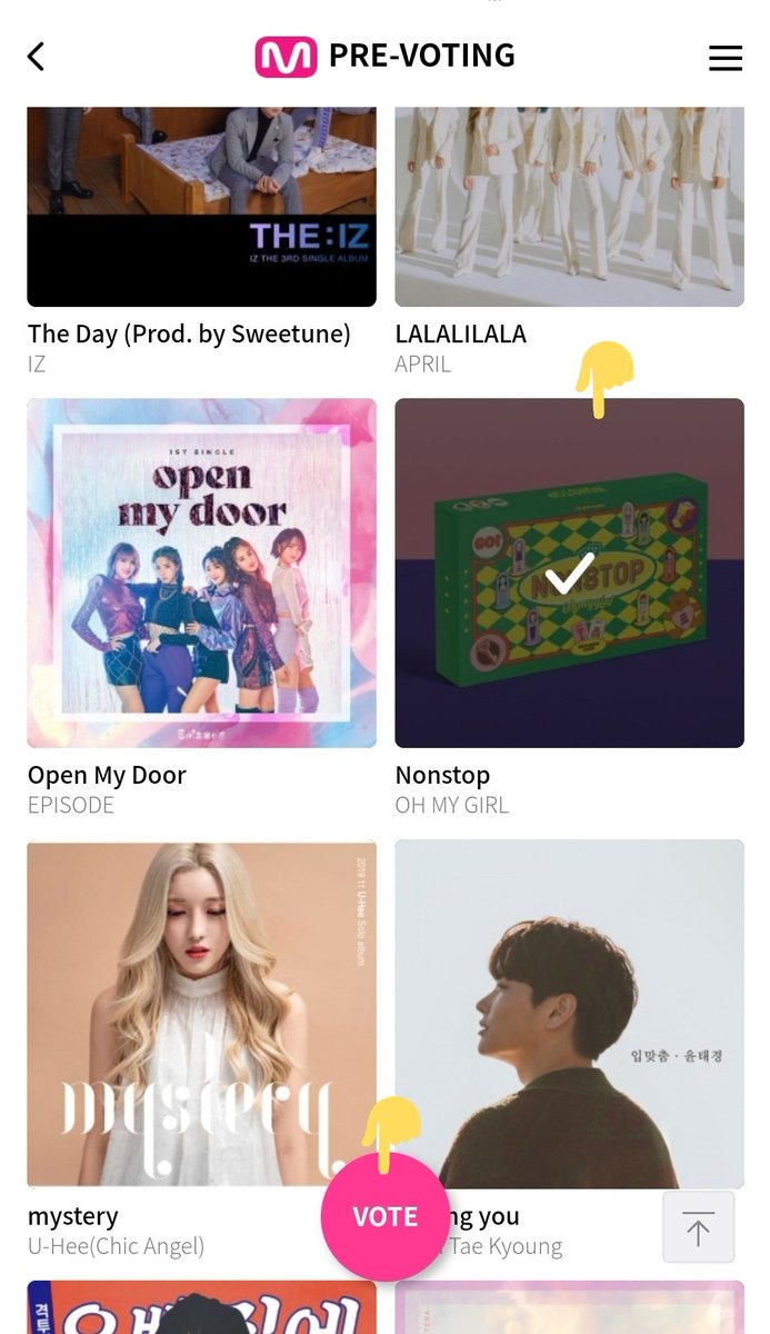 How to Vote: M CountdownWe can vote OhMyGirl immediately on their website (Mwave).Go to   https://m.mwave.me/en/ 5 easy steps to vote: