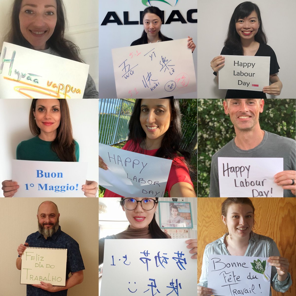 ALMACOGroup's tweet photo. Day of Labor: our wish to get back to working fully #WinningTogether as #ALMACOPeople https://t.co/tMetWFfAdD