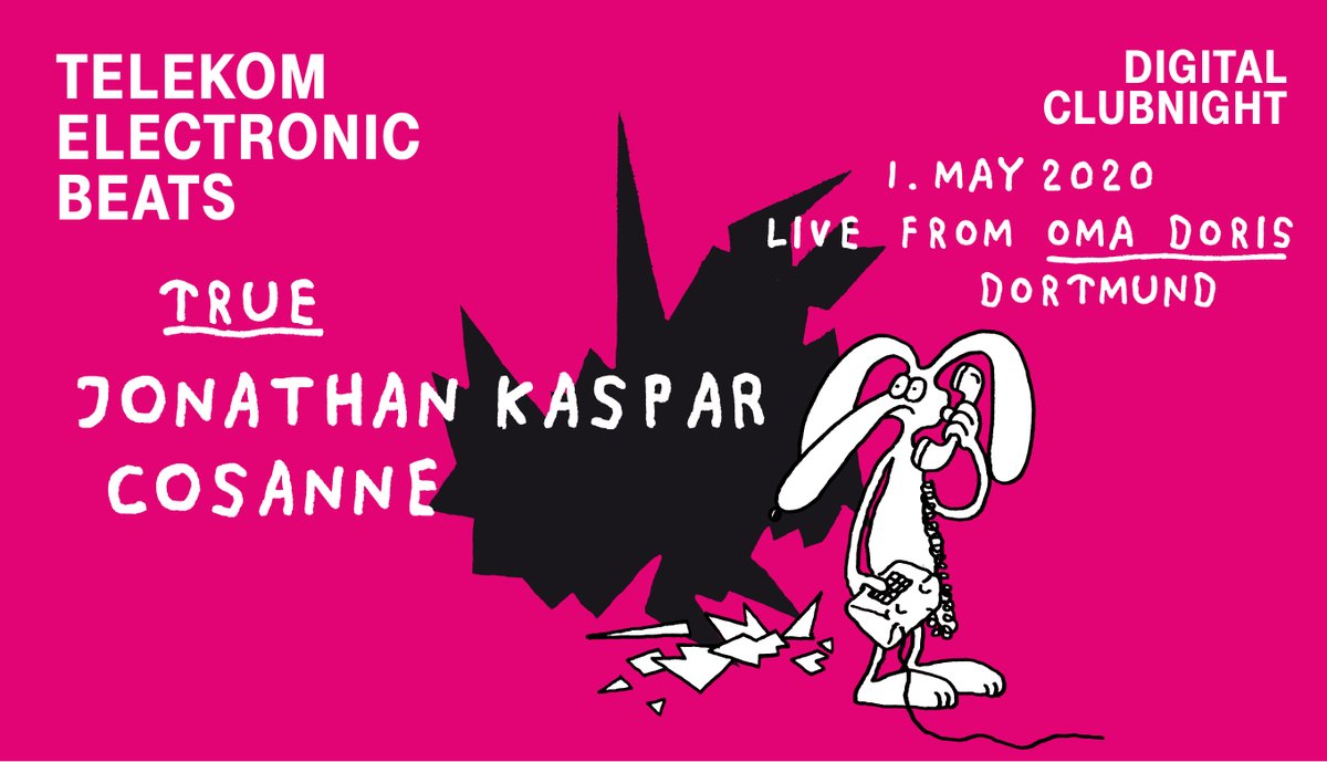 Dance into May—at home, of course. Get ready for our digital #EBclubnight tonight, this time streaming live from Oma Doris in Dortmund and featuring @Cosanne and @Jonathan_Kaspar. Starting at 5pm CEST on facebook.com/electronicbeats #ElectronicBeats